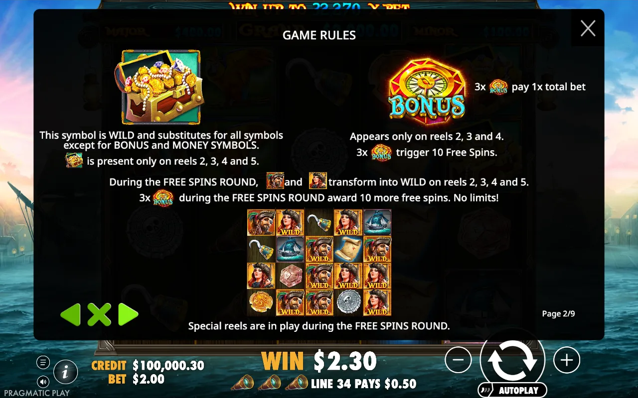 Game rules — Pirate Gold