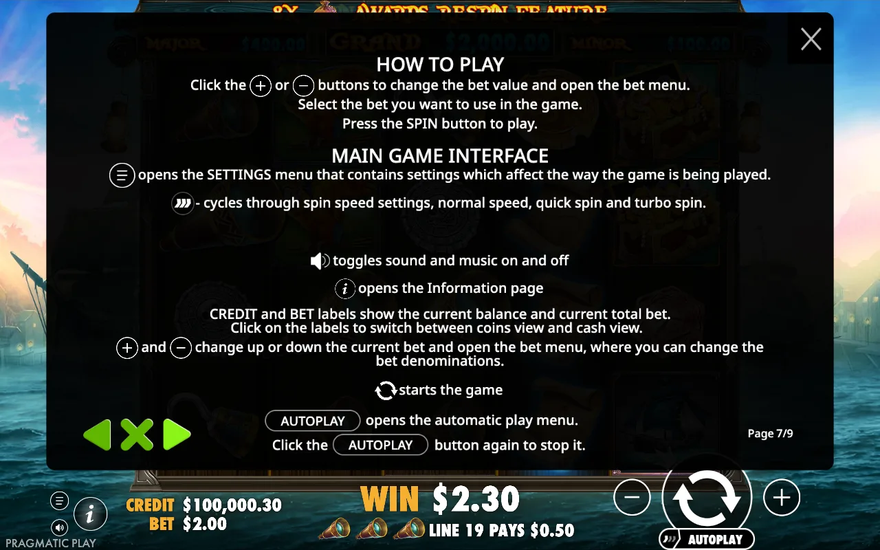 How to play — Pirate Gold