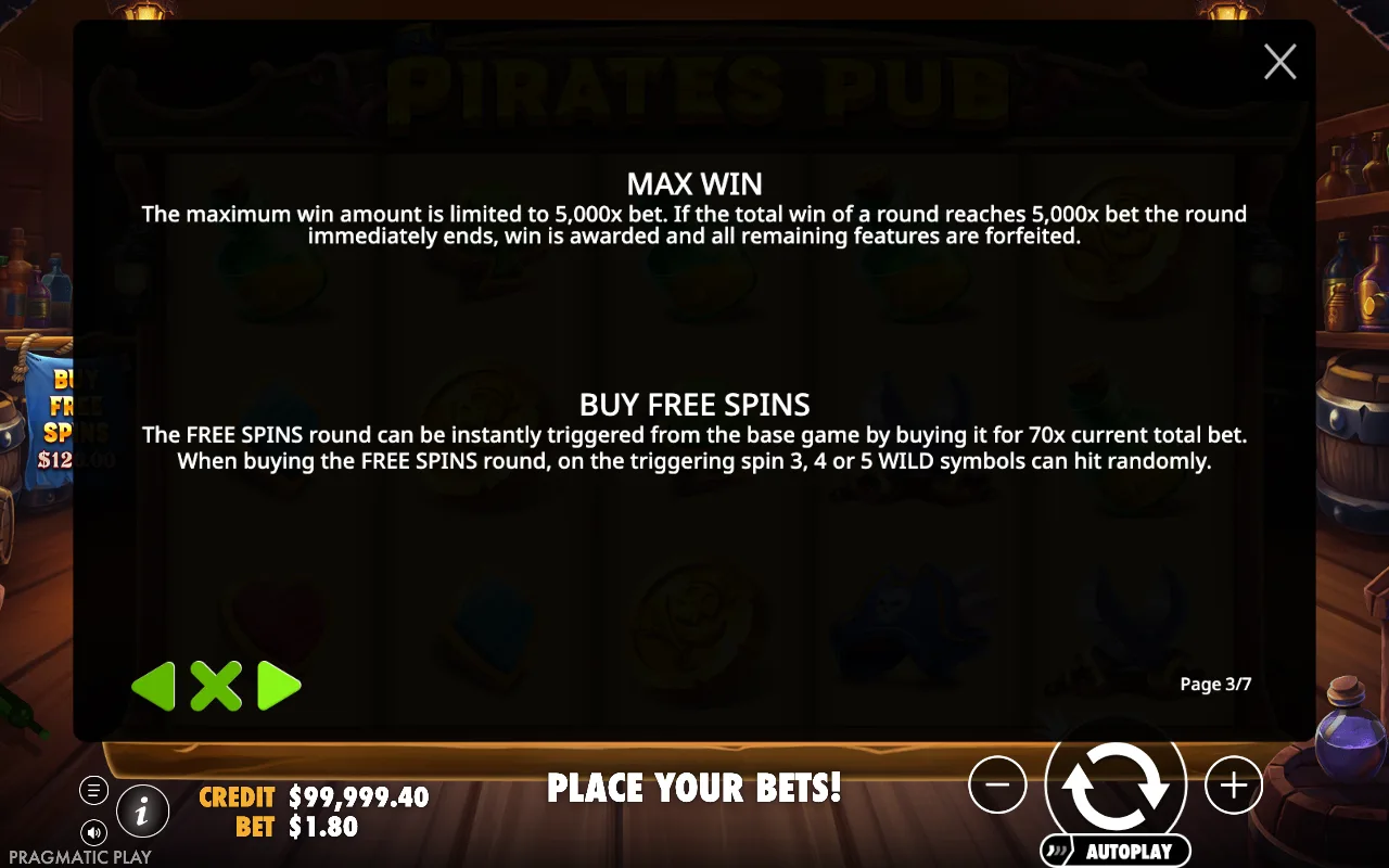 Max win — Pirates Pub