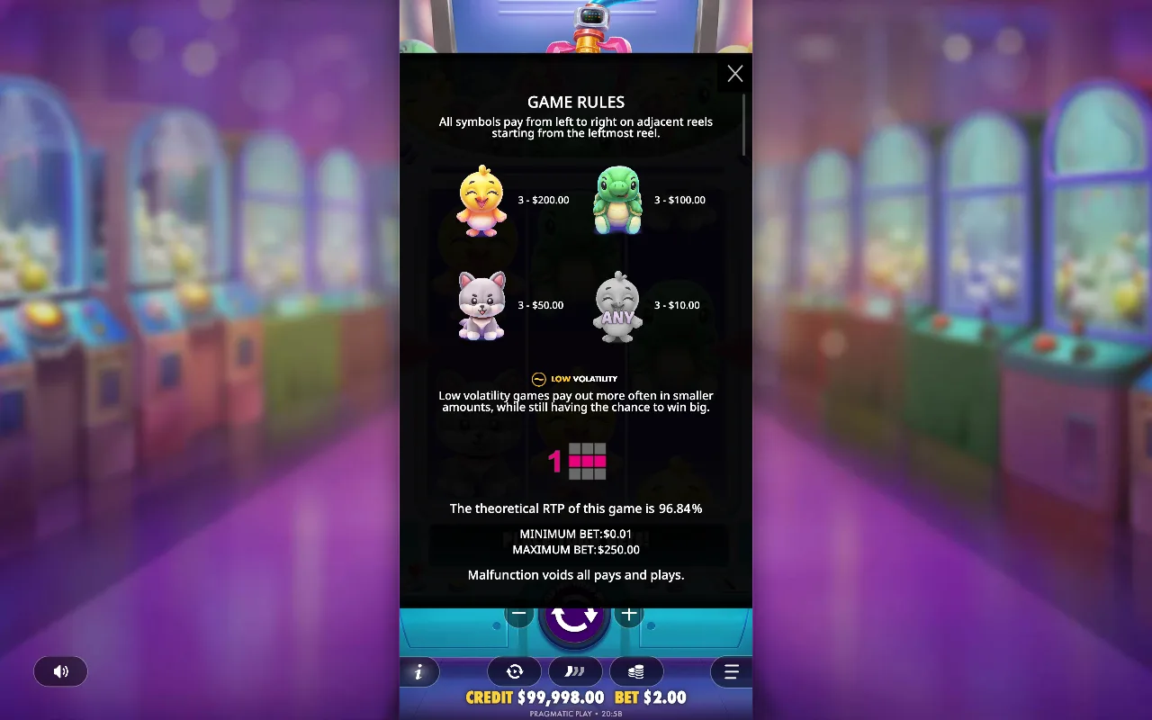 Game rules — Plushie Wins