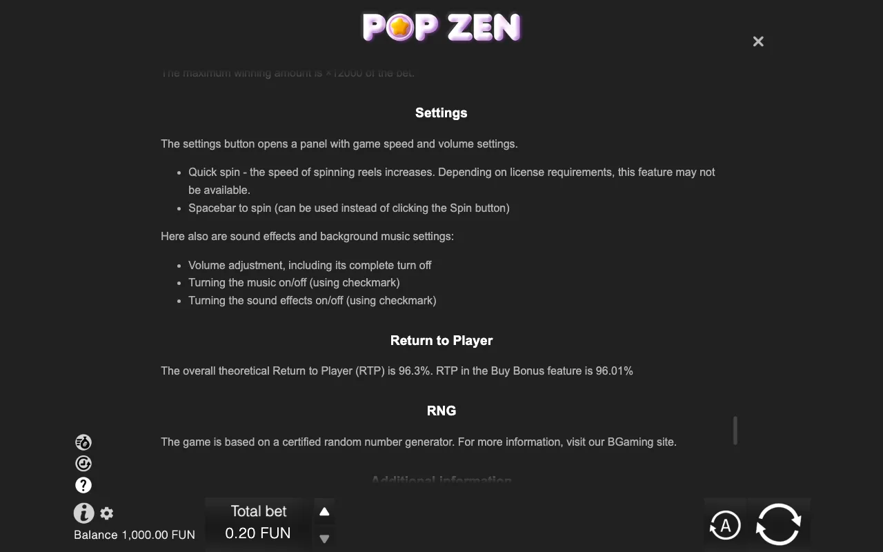 Game rules, page 10 — Pop Zen