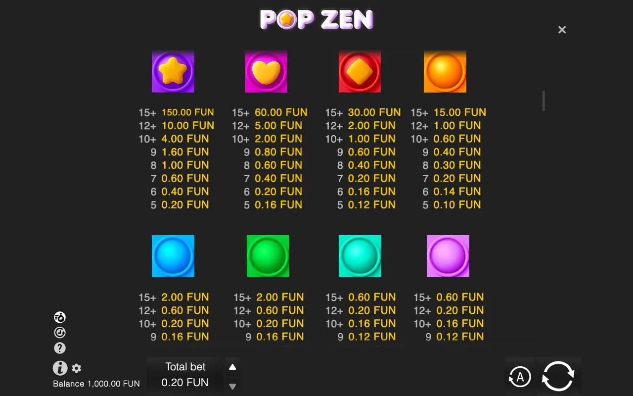 Game rules, page 2 — Pop Zen