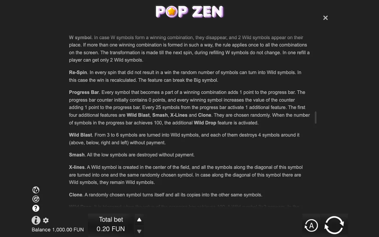 Game rules, page 8 — Pop Zen