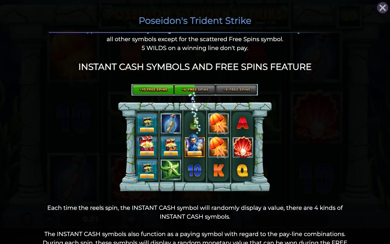 Game rules, page 2 — Poseidons Trident Strike