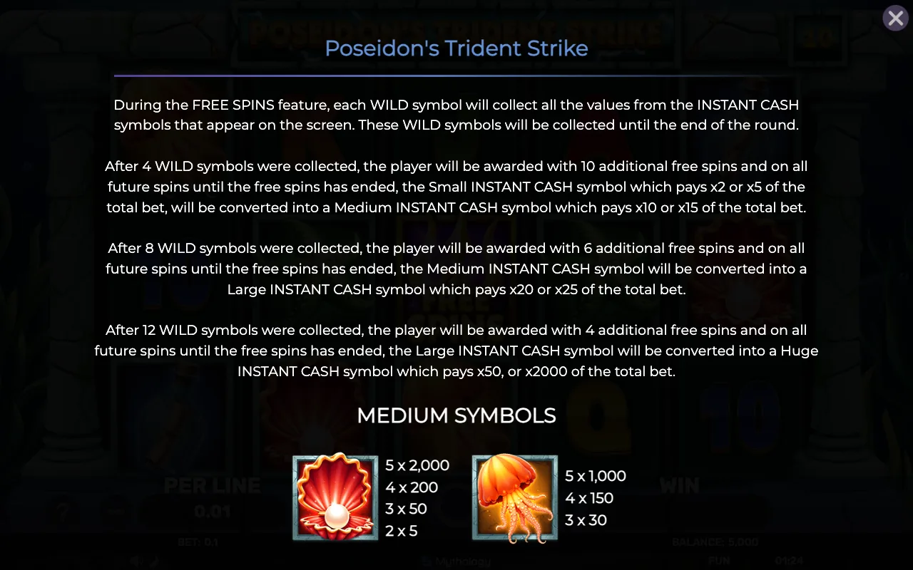 Game rules, page 3 — Poseidons Trident Strike