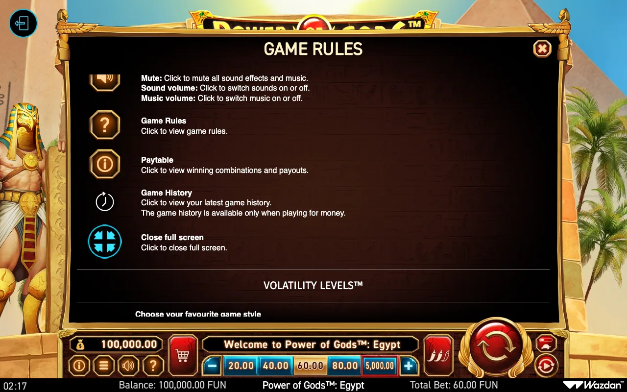 Game rules, page 13 — Power of Gods Egypt
