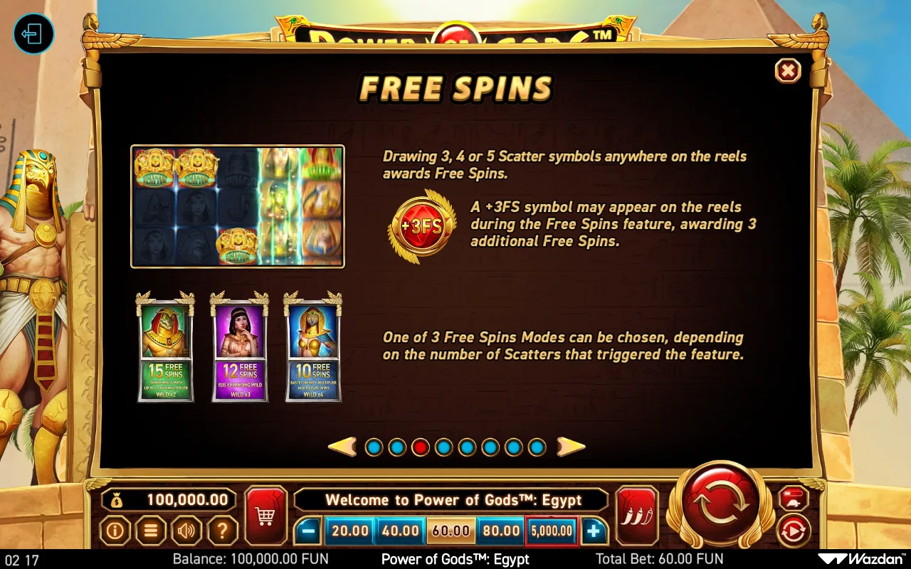 Game rules, page 3 — Power of Gods Egypt