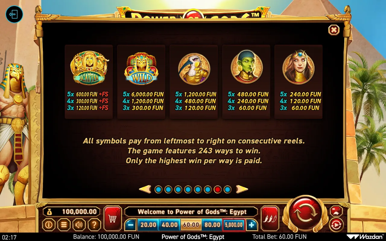 Game rules, page 7 — Power of Gods Egypt