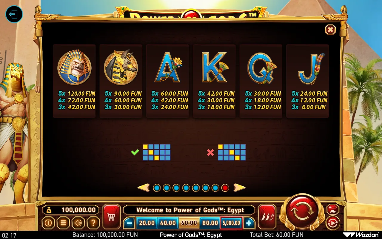 Game rules, page 8 — Power of Gods Egypt