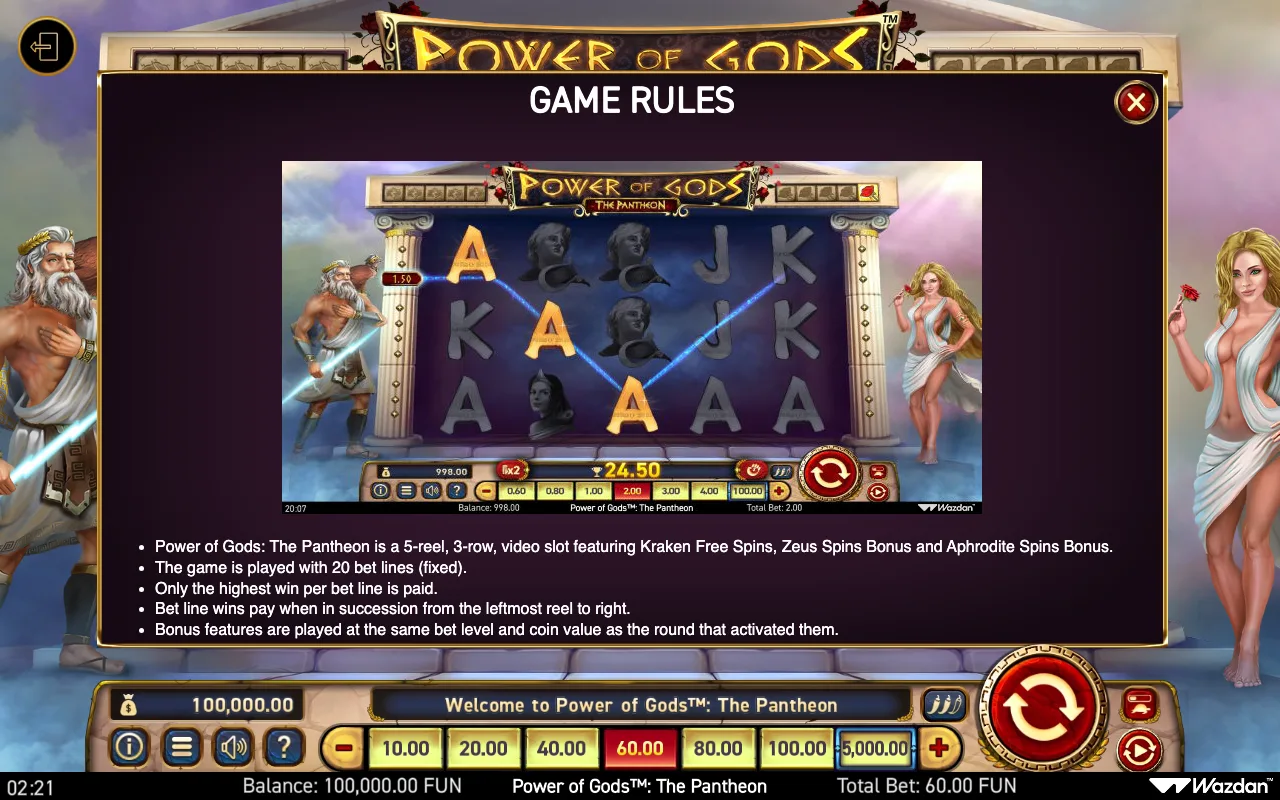 Game rules, page 2 — Power of Gods The Pantheon