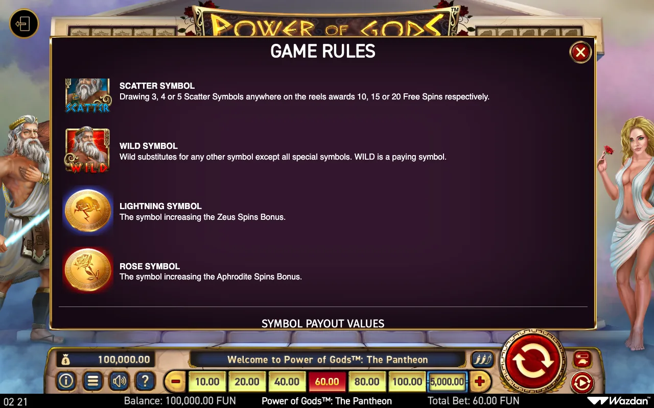 Game rules, page 3 — Power of Gods The Pantheon