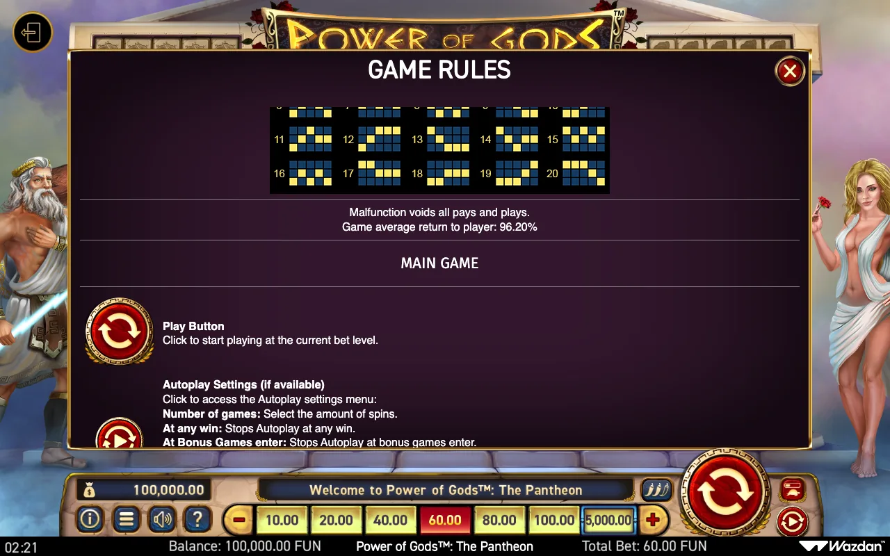 Game rules, page 5 — Power of Gods The Pantheon