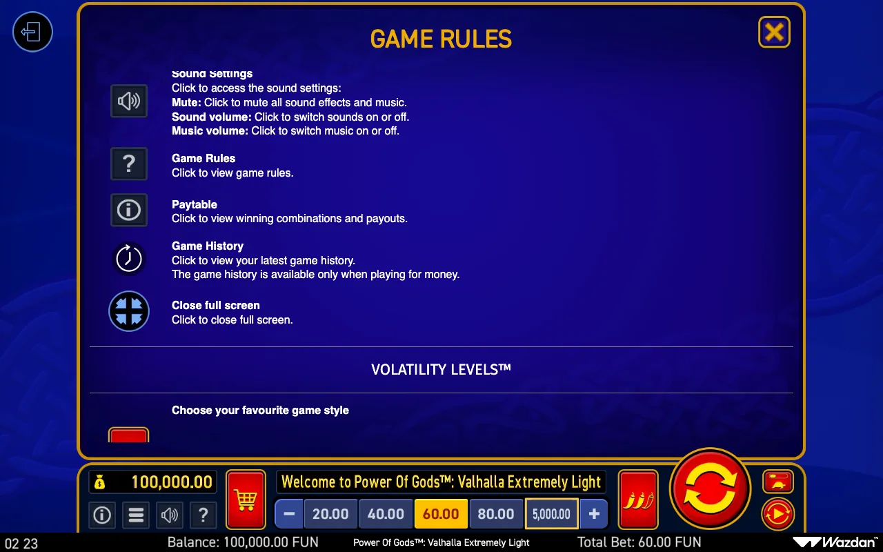 Game rules, page 12 — Power of Gods Valhalla Extremely Light