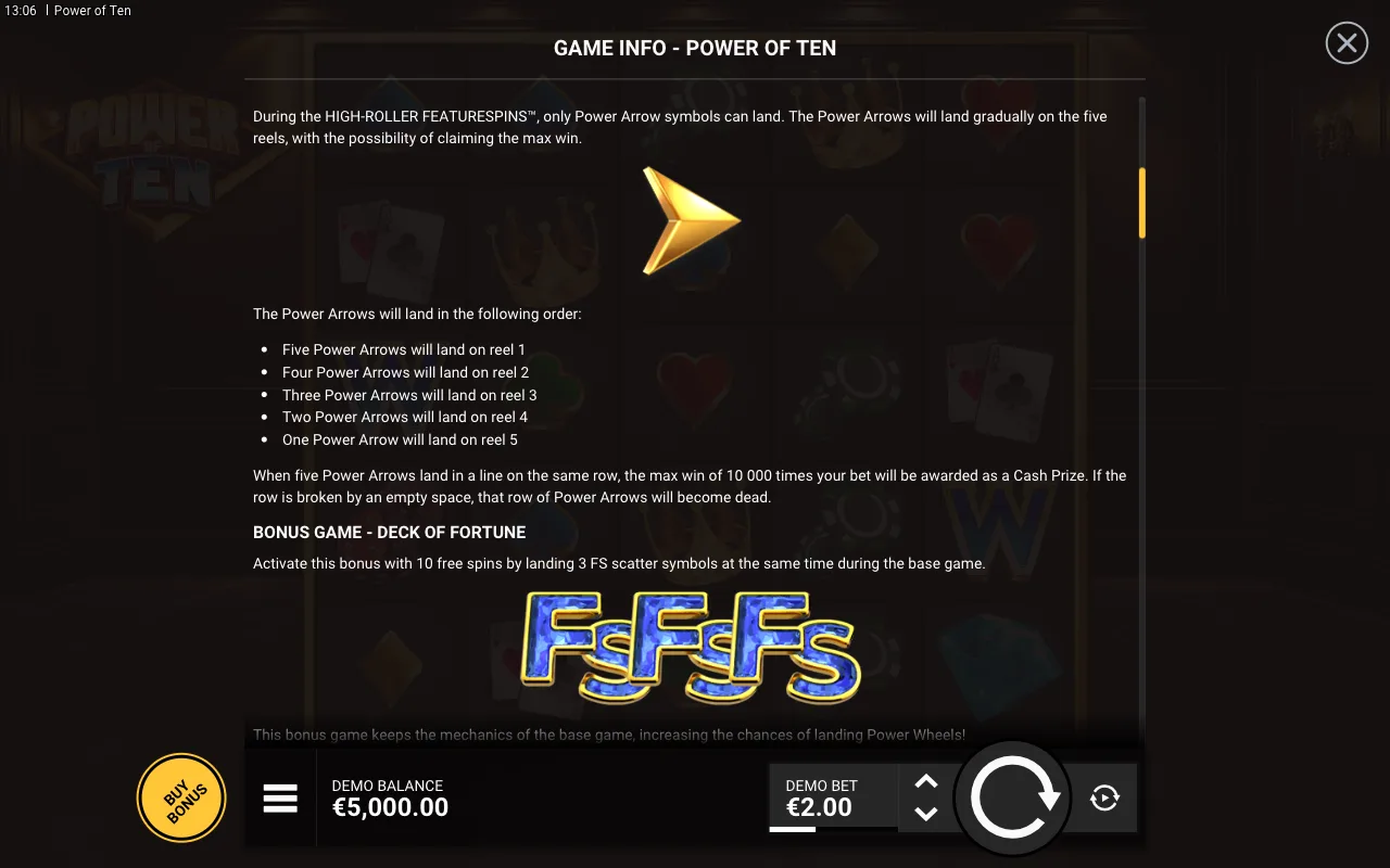 Game rules, page 2 — Power of Ten