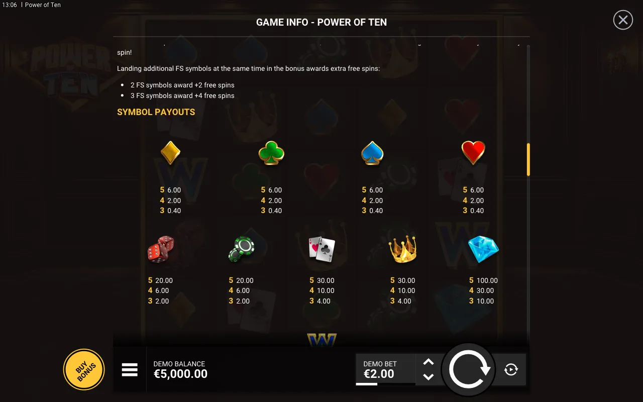 Game rules, page 4 — Power of Ten