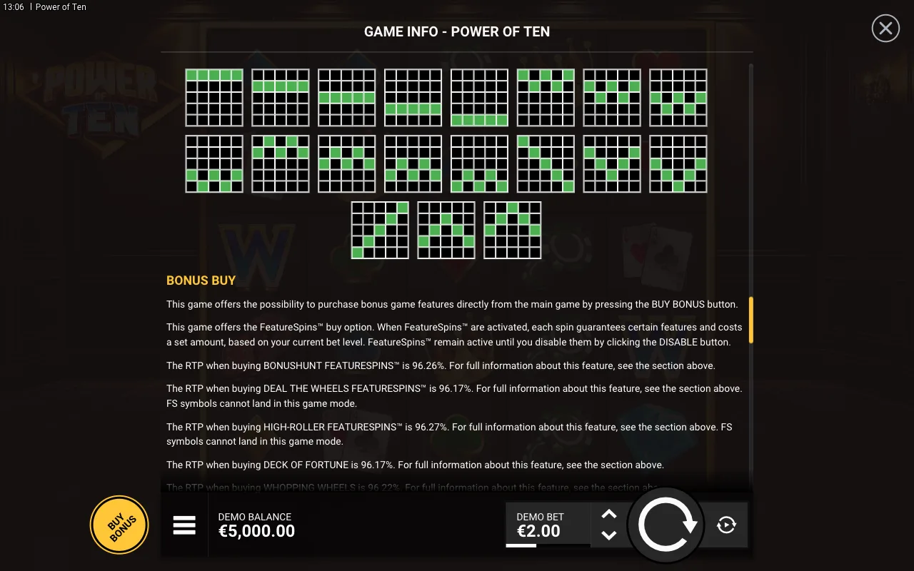 Bonus buy — Power of Ten