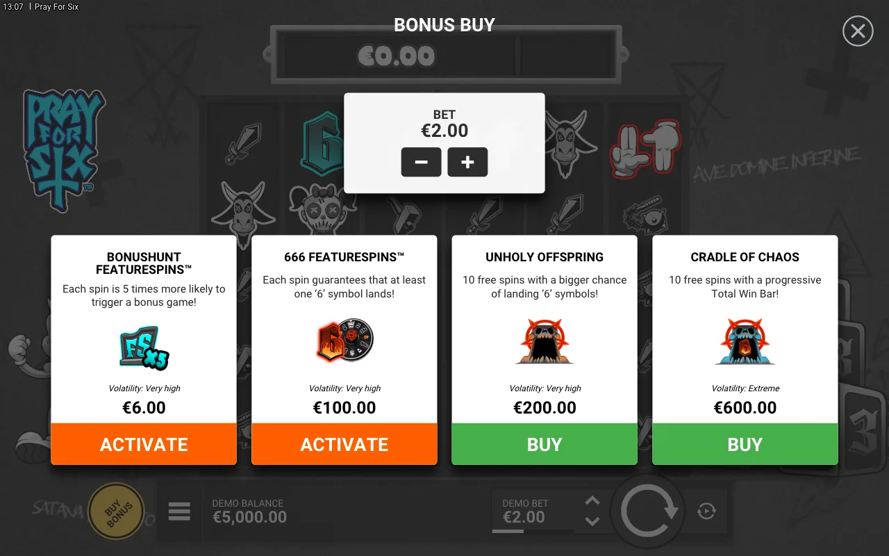 Buying the feature — Pray for Six