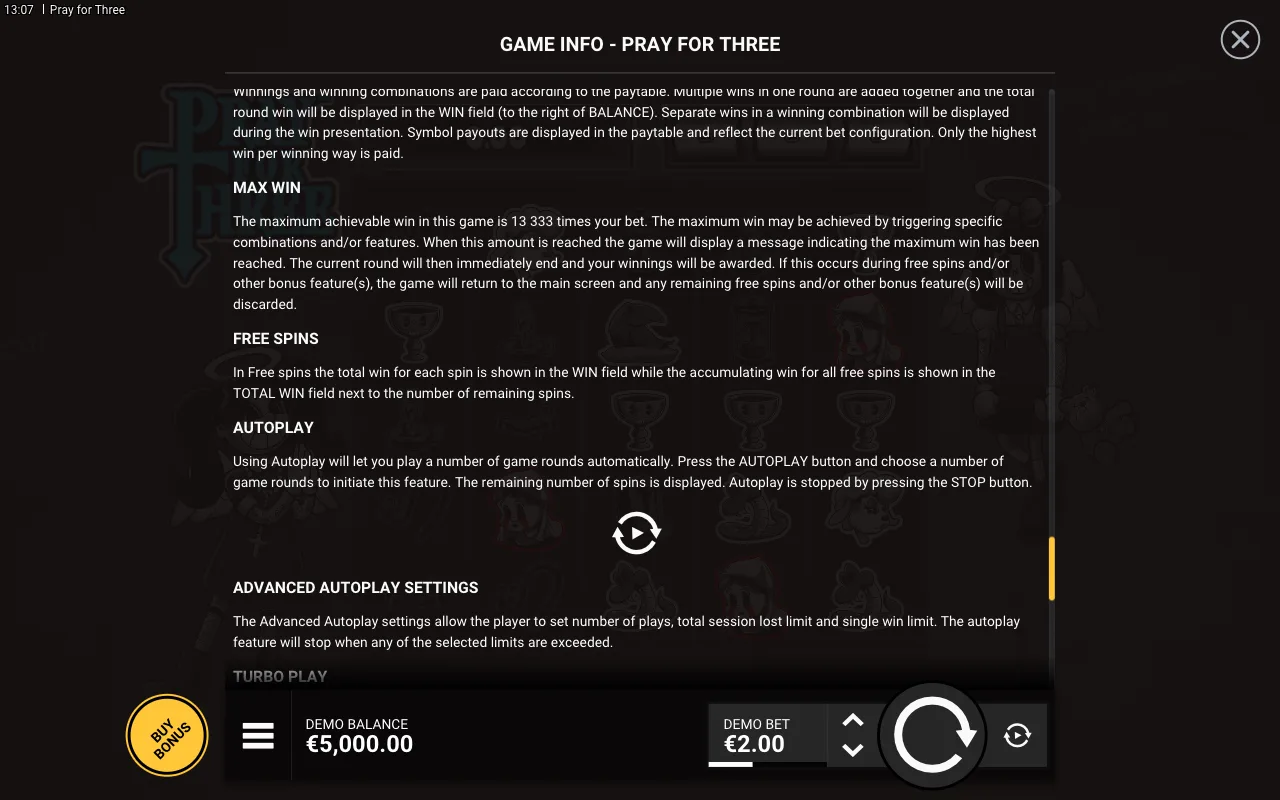 Game rules, page 8 — Pray for Three
