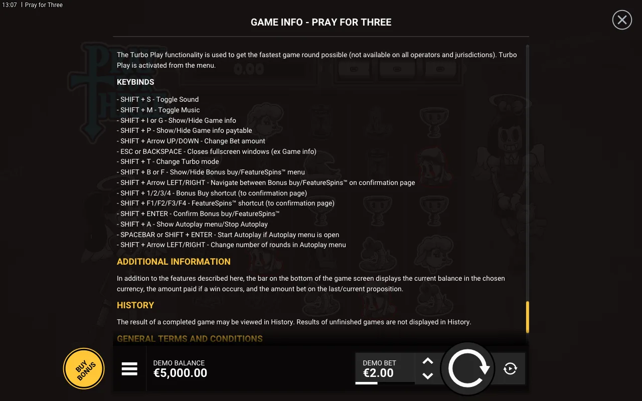 Game rules, page 9 — Pray for Three