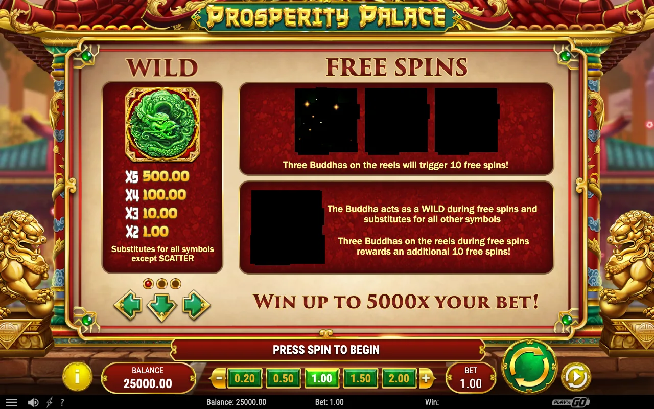 Game rules, page 2 — Prosperity Palace