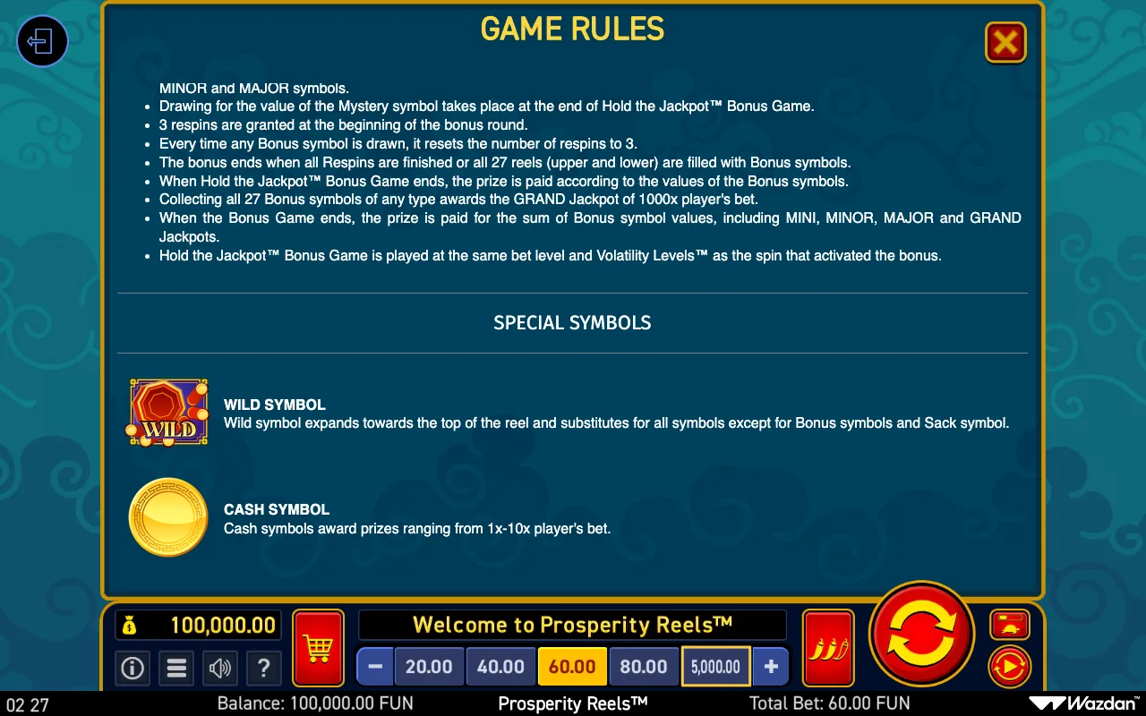 Game rules, page 10 — Prosperity Reels