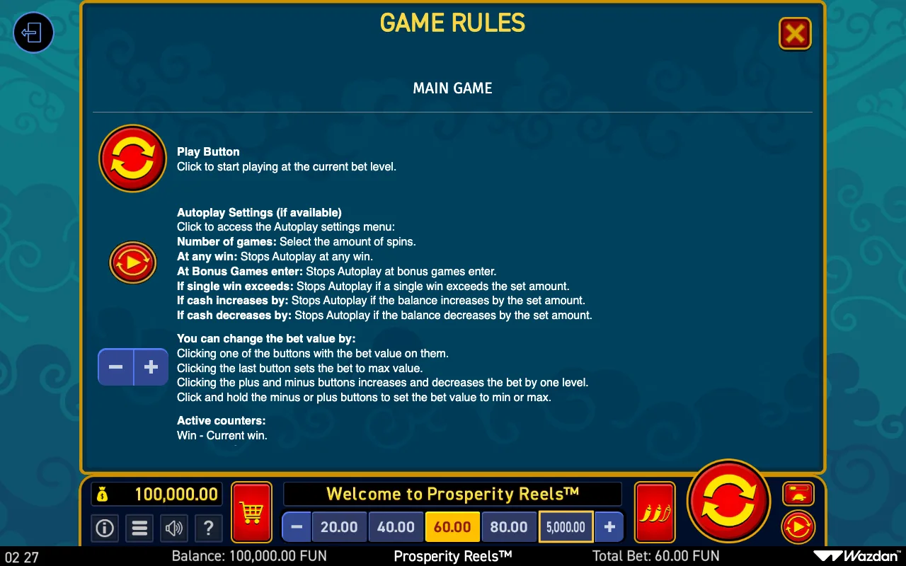 Game rules, page 12 — Prosperity Reels