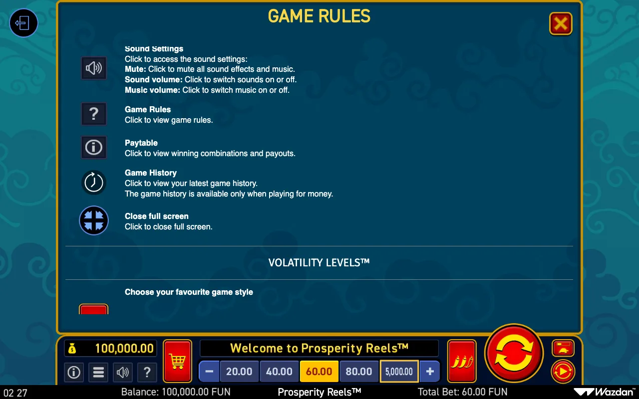 Game rules, page 13 — Prosperity Reels
