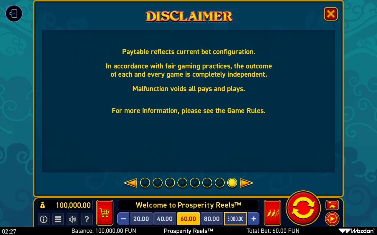 Game rules, page 8 — Prosperity Reels