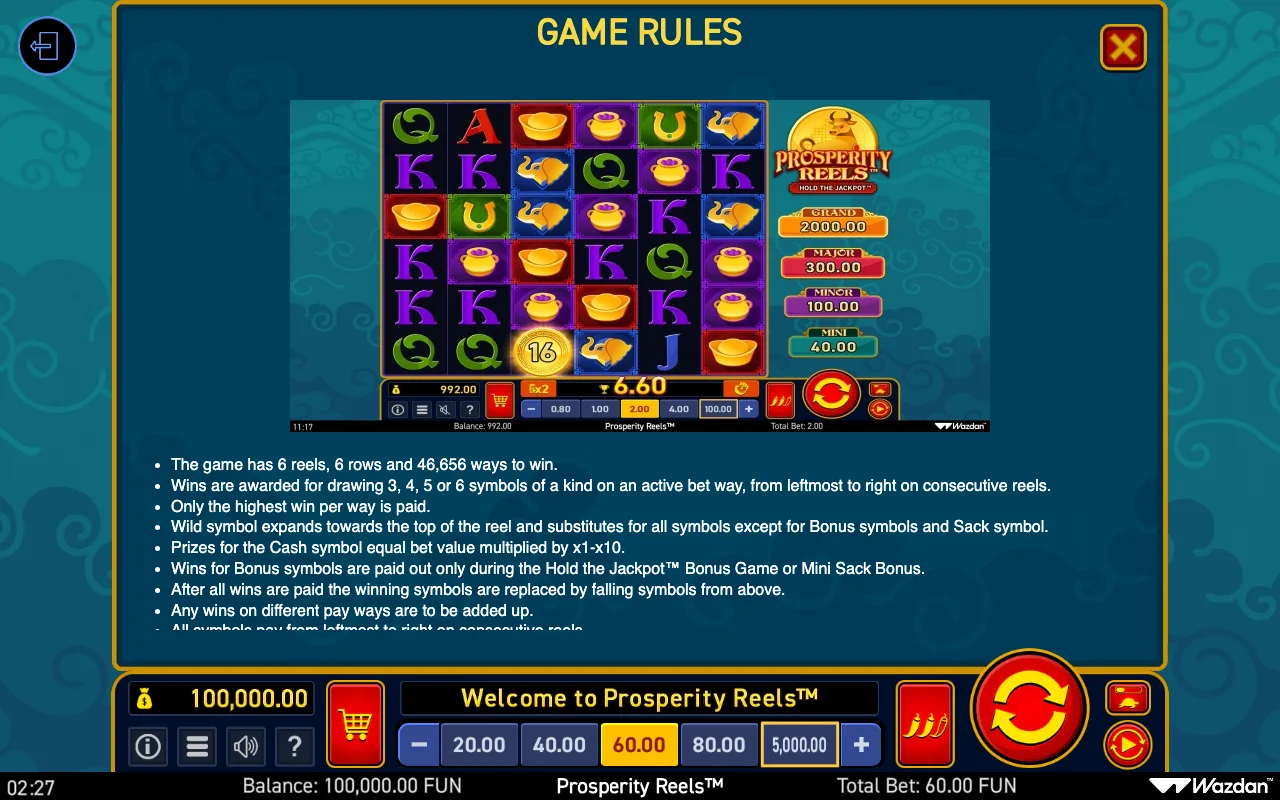 Game rules, page 9 — Prosperity Reels