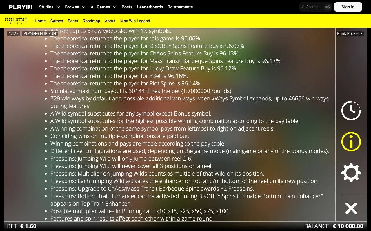 Game rules, page 3 — Punk Rocker 2