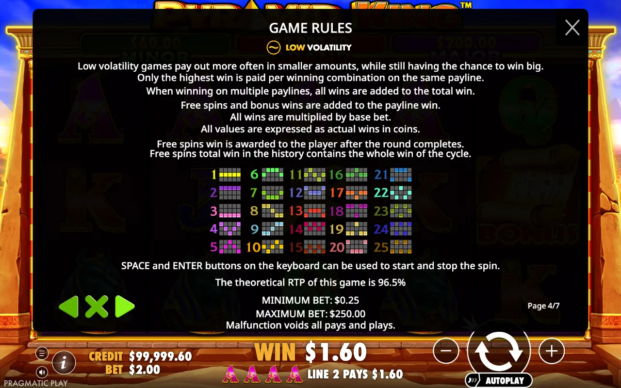 Game rules, page 4 — Pyramid King