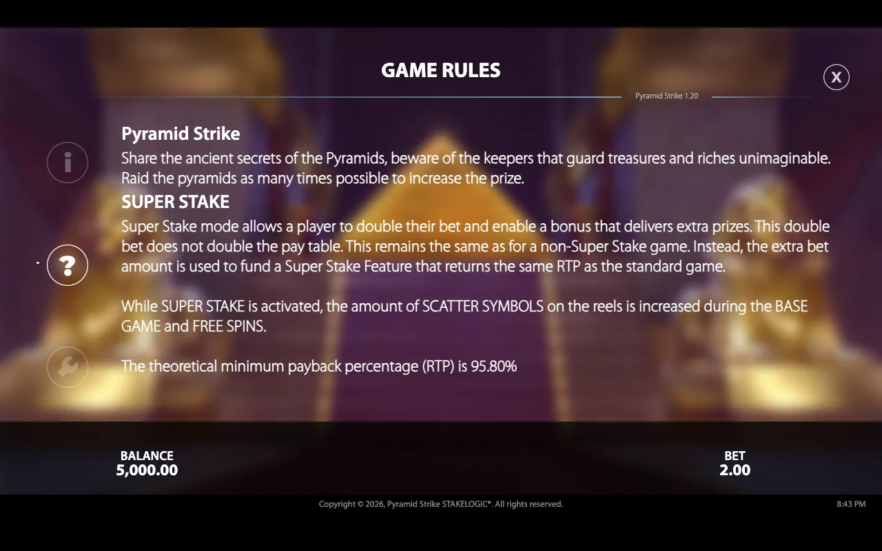 - game rules — Pyramid Strike
