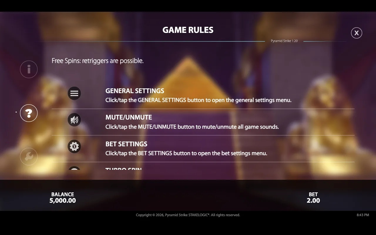 - game rules — Pyramid Strike