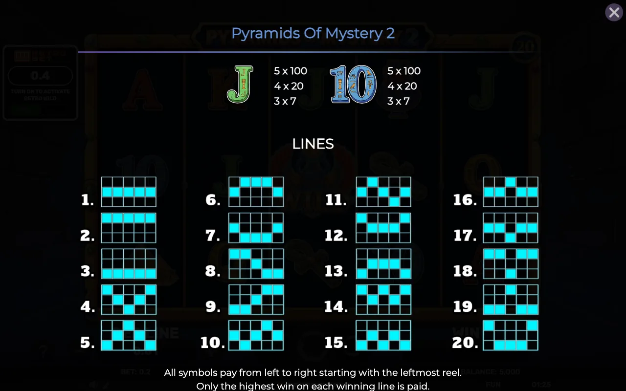 Lines — Pyramids of Mystery 2