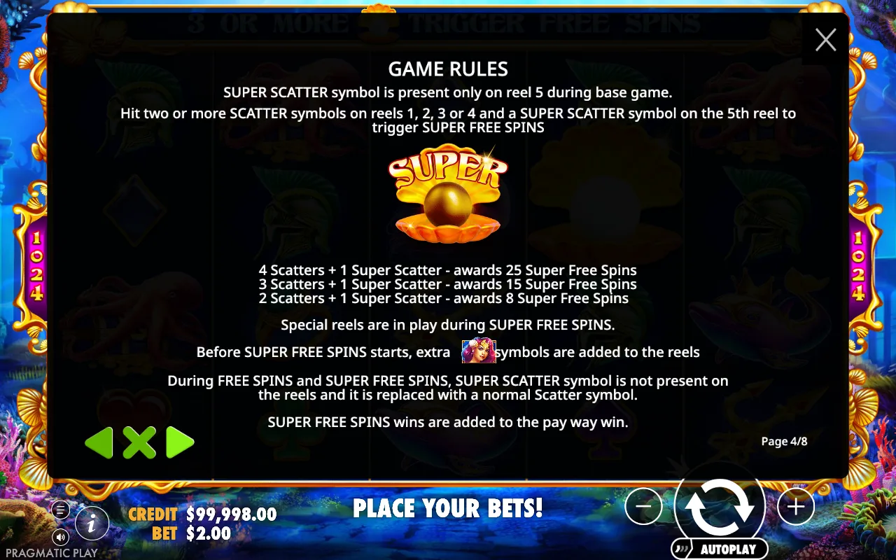 Game rules — Queen of Atlantis
