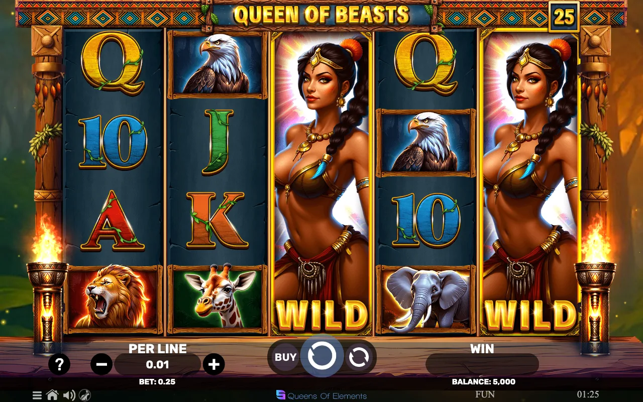 The base game — Queen of Beasts