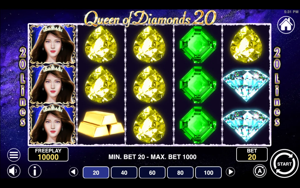 The base game — Queen of Diamonds 20