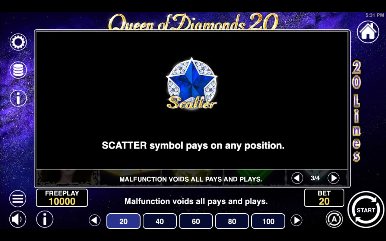 Game rules, page 3 — Queen of Diamonds 20