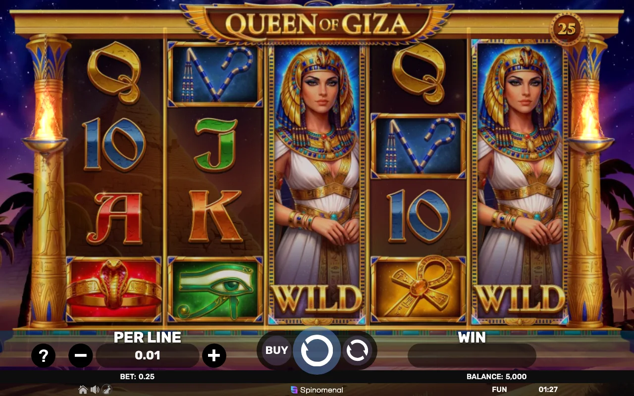 The base game — Queen of Giza