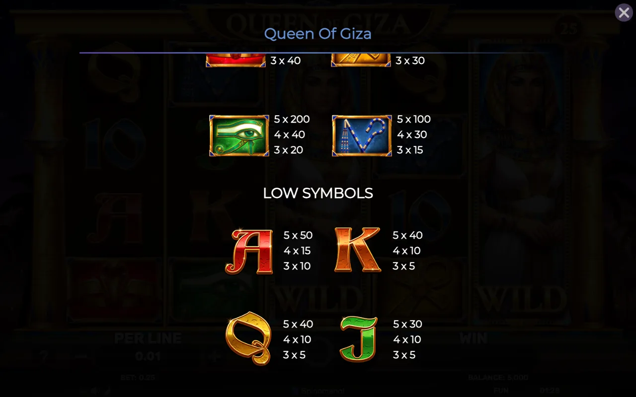 Game rules, page 5 — Queen of Giza