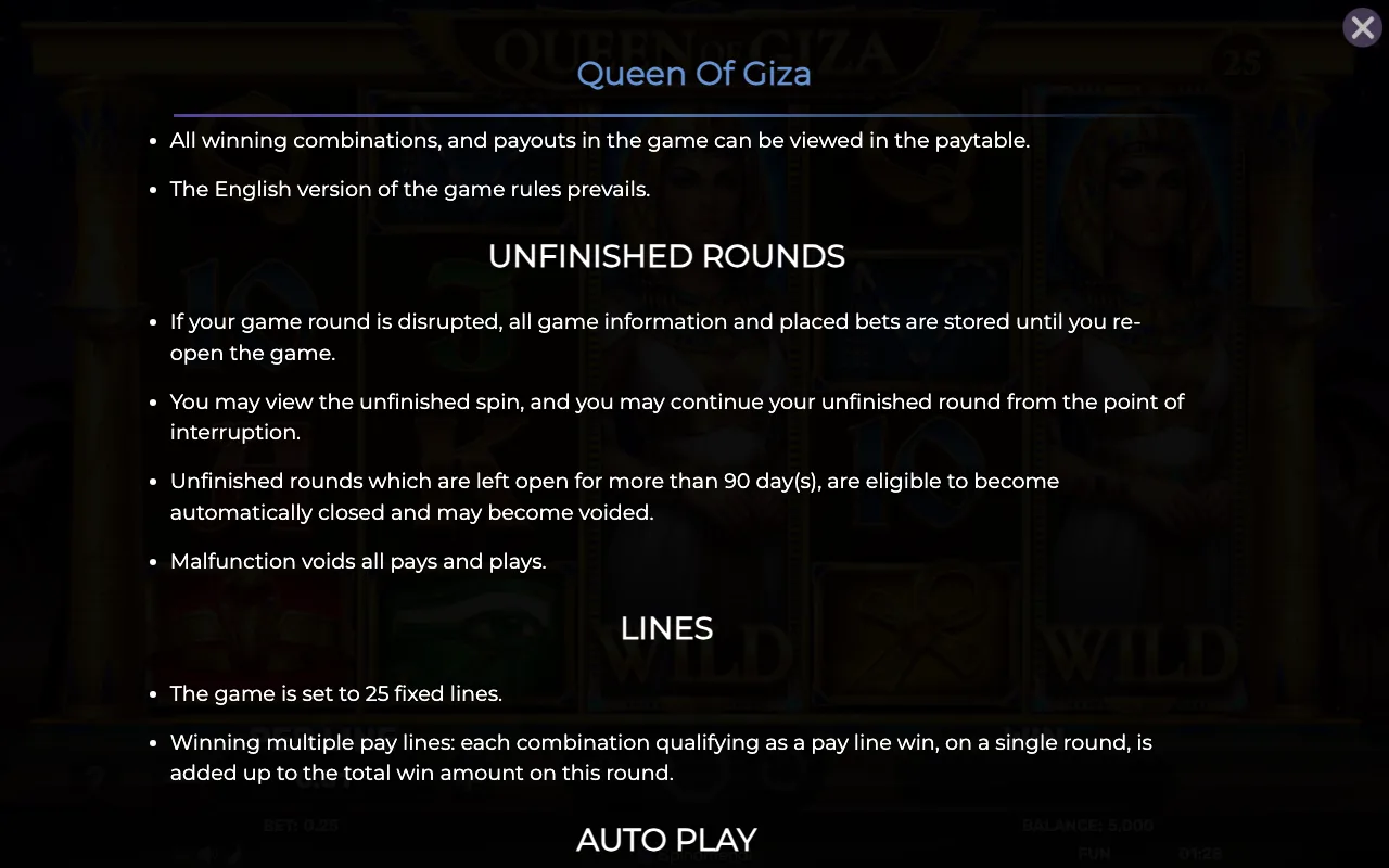 Game rules, page 7 — Queen of Giza