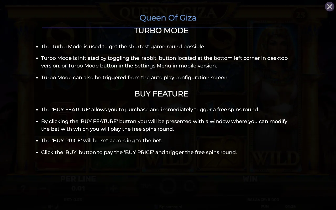 Game rules, page 8 — Queen of Giza