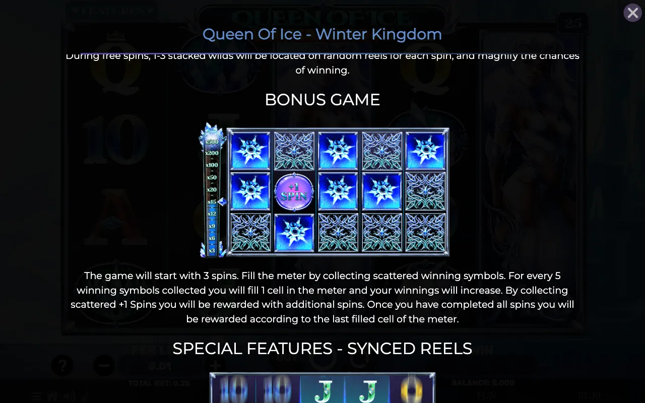 Game rules, page 3 — Queen of Ice Winter Kingdom