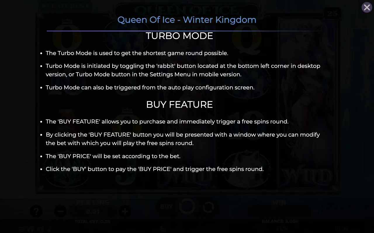 Game rules, page 8 — Queen of Ice Winter Kingdom