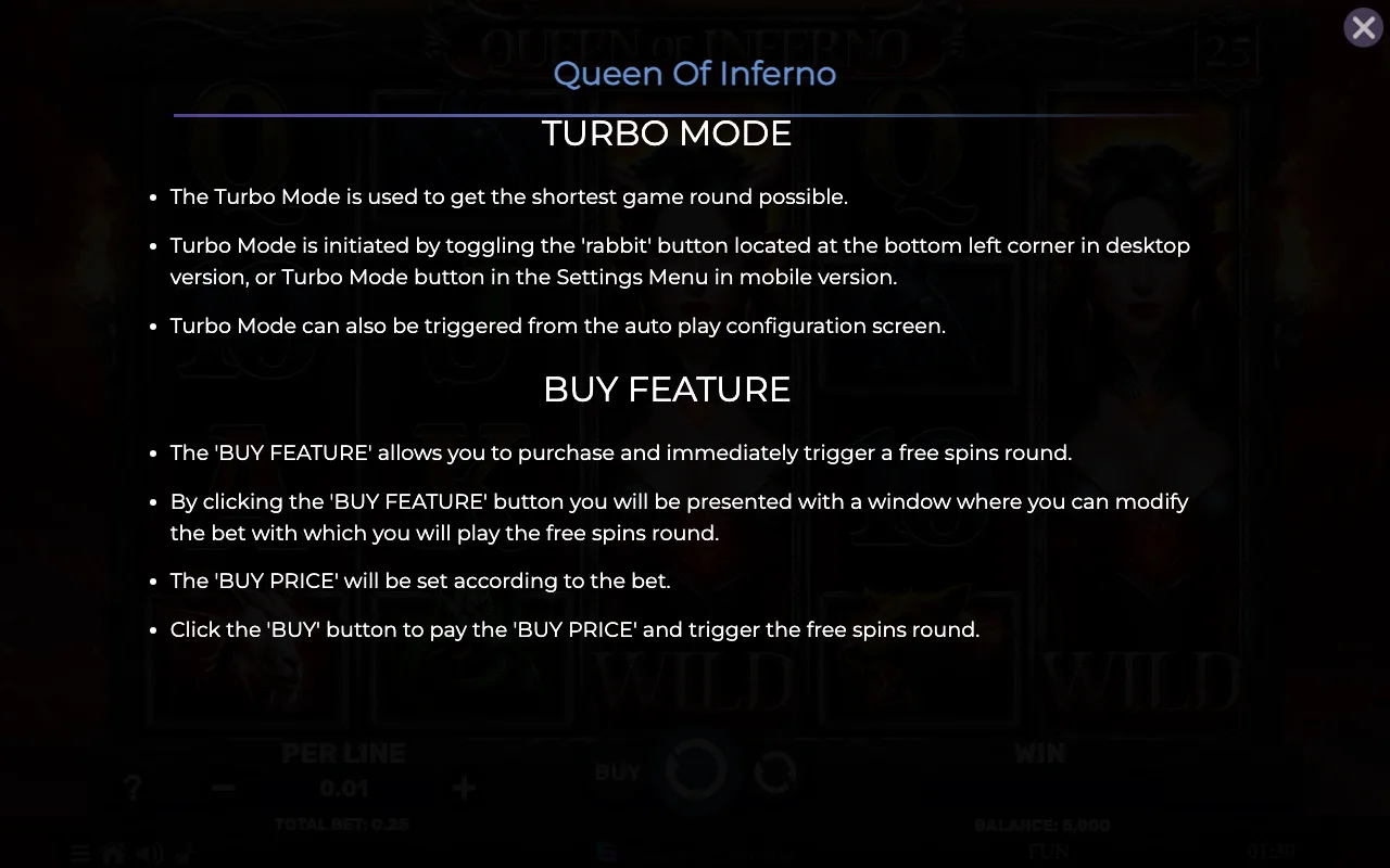 Game rules, page 8 — Queen of Inferno