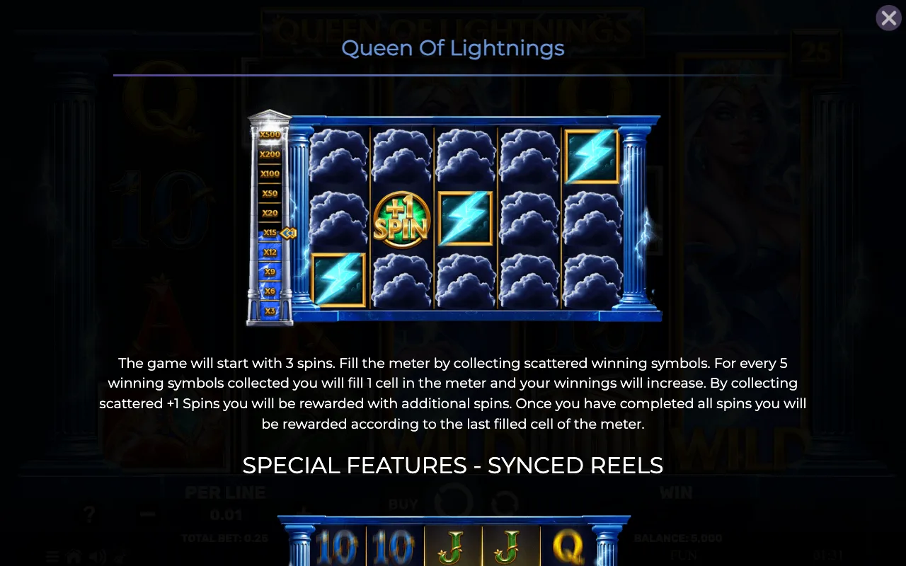 Game rules, page 3 — Queen of Lightnings