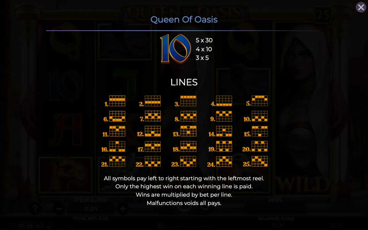 Lines — Queen of Oasis