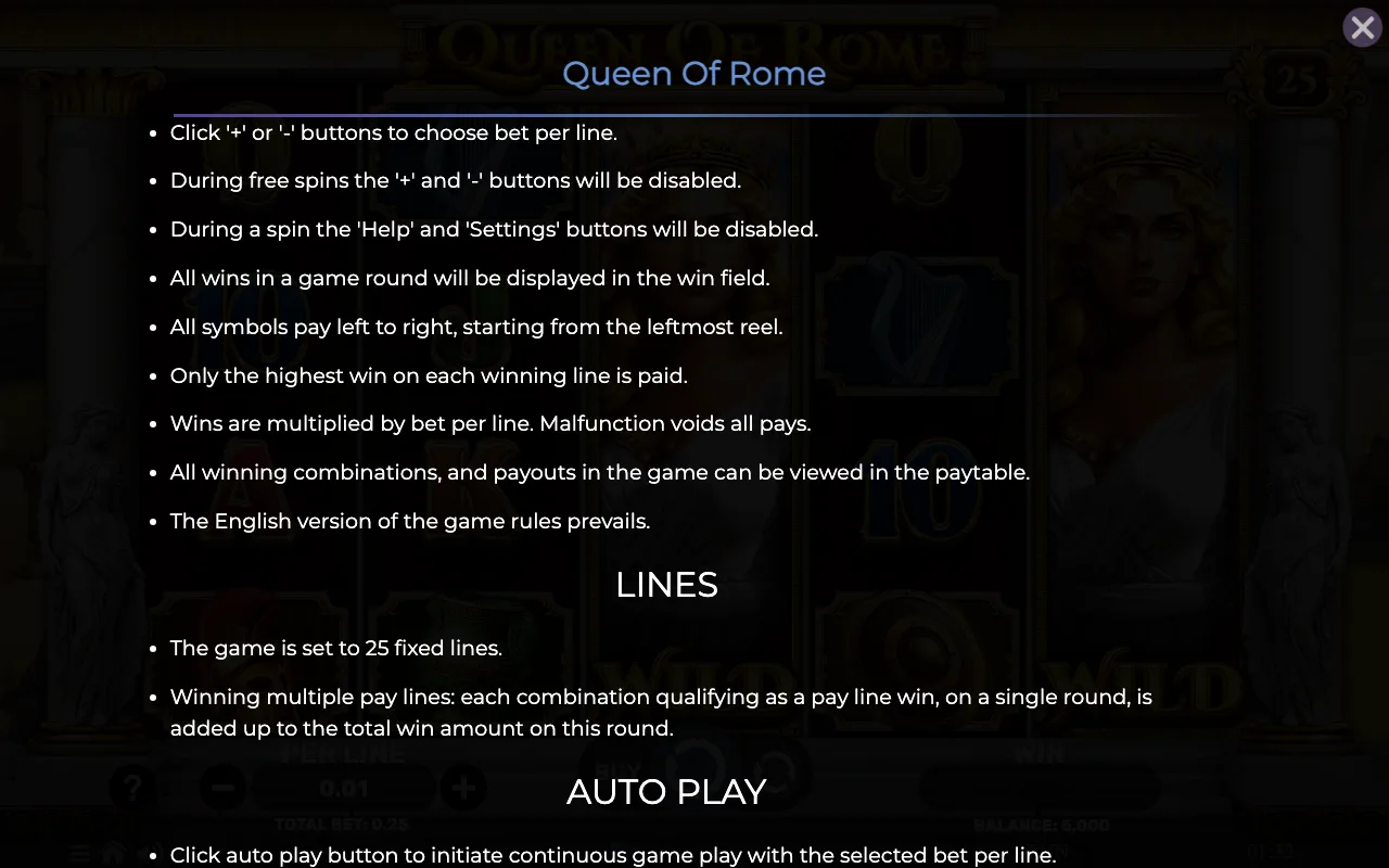 Game rules, page 7 — Queen of Rome