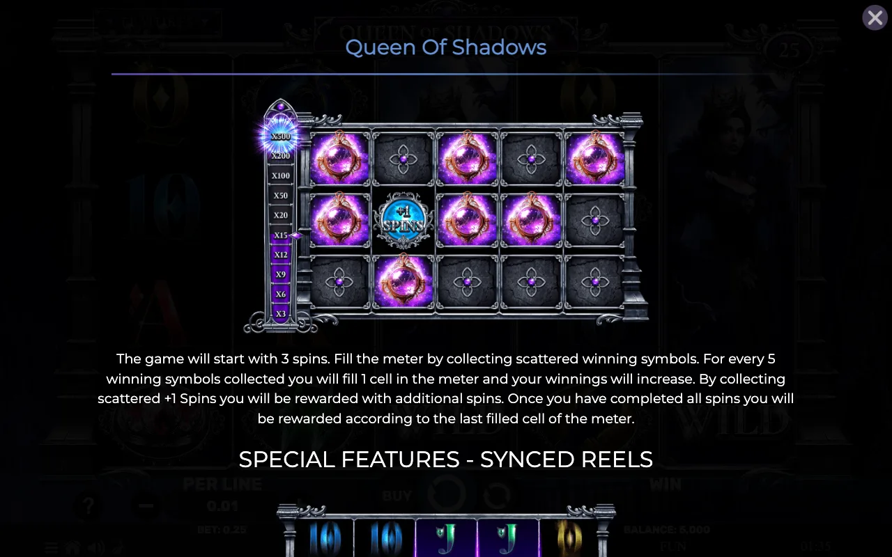 Game rules, page 3 — Queen of Shadows