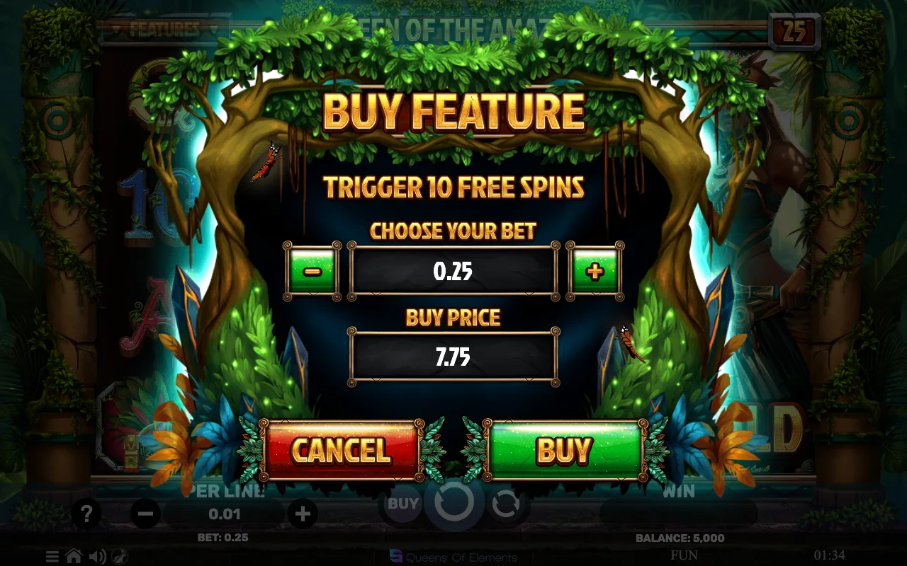 Buying the feature — Queen of The Amazon